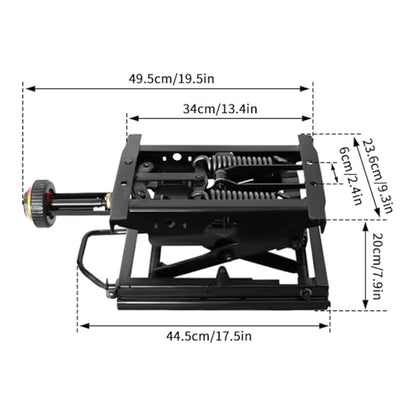 Adjustable seat mechanical shock-absorbing base Heavy Duty Shock Absorber Mount for RV, Tractor, Loader, Forklift Excavator Seat