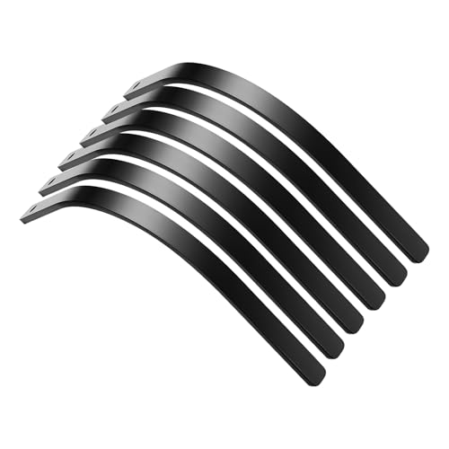 VEVOR Rock Rake Tines, 6 Pack 1" x 5/16" Bolt-Mount Landscape Rake Tines Replacement, One Bolt Hole, High-Strength & Heat-Treated Steel Gravel Rakes Tine Replacement Parts - style: 6 Packs Landscape Rake Tines
