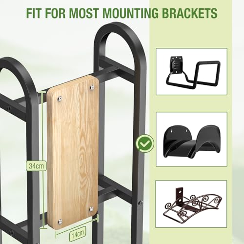 Retractable Hose Reel Stand, No Wall Damaged Freestanding Hose Holder Post