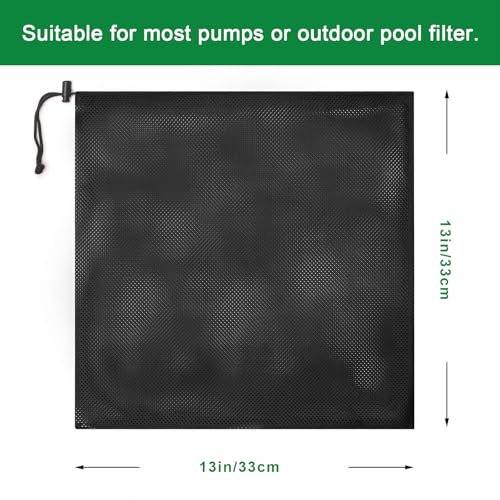 2 Pack Pump Barrier Bag, Pond Pump Filter Bag,17.7" x 17.7" - style: 2Pcs-17.7"x 17.7"