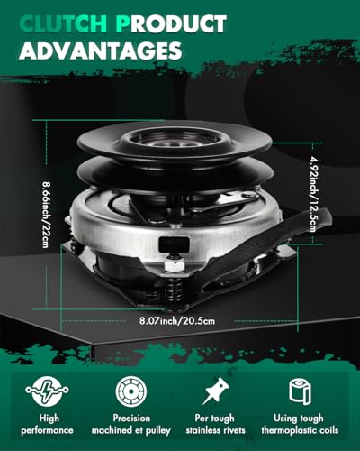SCITOO Lawnmower PTO Clutch Fit for Simplicity 1706692SM - color: 5215-22 Clutch