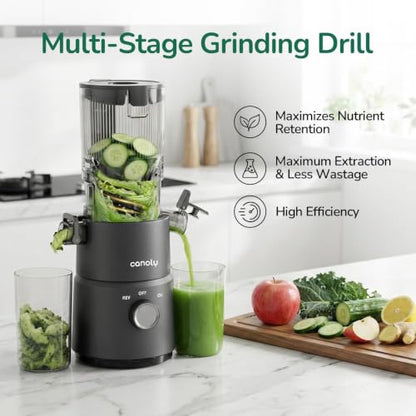 Canoly 2-in-1 Cold Press Juicer C03, Makes Juice & Nut Milk