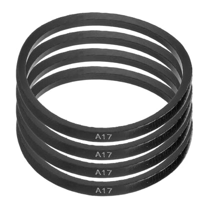 uxcell 4pcs A17 or 4L190 Classic Wrapped Rubber V-Belt, 17"(432mm) Inside Circumference, A Profile V Belt - size: A17