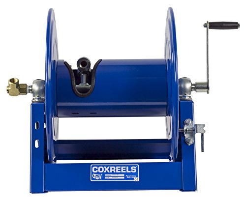 Coxreels 1125-4-500 Steel Hand Crank Hose Reel | Steel Hose Reel | 1/2 x 500' | 17.63”x41.5”x18.75” - size: 1/2" x 500'