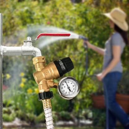 SheeChung RV Water Pressure Regulator, Brass Lead-Free Pressure Regulator