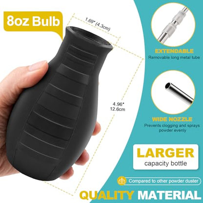 Sbestily Diatomaceous Earth Bulb Duster Powder Applicator, with Long Tubes