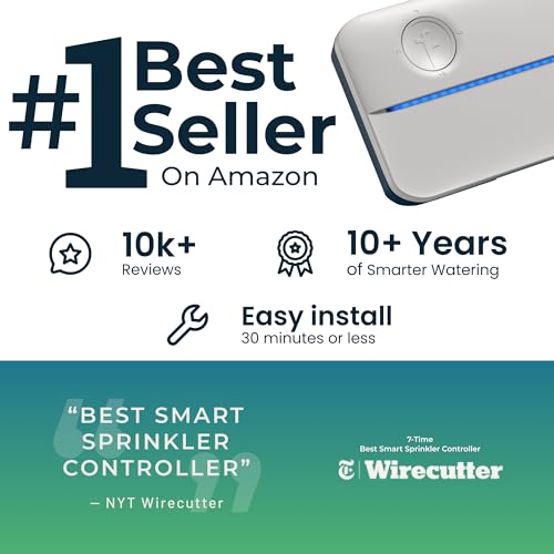 Rachio 3: Smart Sprinkler Controller, 16-Zone (Simple Auto Scheduling + Local Weather Intelligence. Save Water w/ Rain, Freeze & Wind Skip), Fast & Easy Install - size: 16 Zone (3rd Generation)