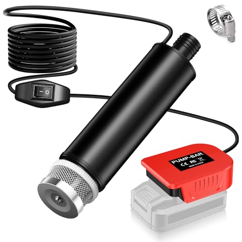 Water Transfer Pump Compatible with Bauer 20V Battery, 500GPH Power Water Pumps with Sediment Filters Brushless Utility Pump for Pool Garden Pond (Tool Only) - style: for Bauer 20V Battery
