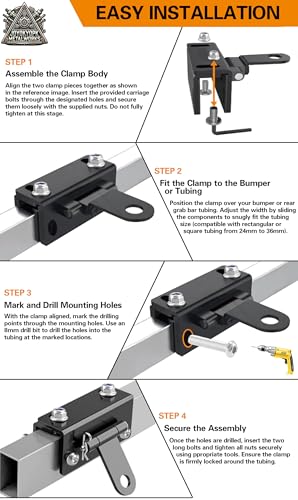 Universal Adjustable Snowmobile Trailer Hitch