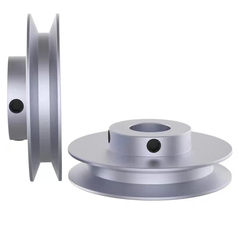 CHANCS Outer Diameter 60mm Single Groove Pulley Fixed Bore16mm Pulley for Drilling Machine 6MM PU Round Belt - size: 60x16mm