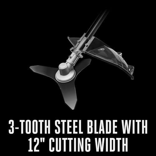 EGO Power+ BCA1220 12” Brush Cutter Attachment 56-Volt Lithium-ion Multi Head System, Black - size: Brush Cutter Attachment, style: Attachment
