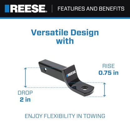 Reese Towpower 21171 2" Hitch Draw Bar - style: 2 in Drop