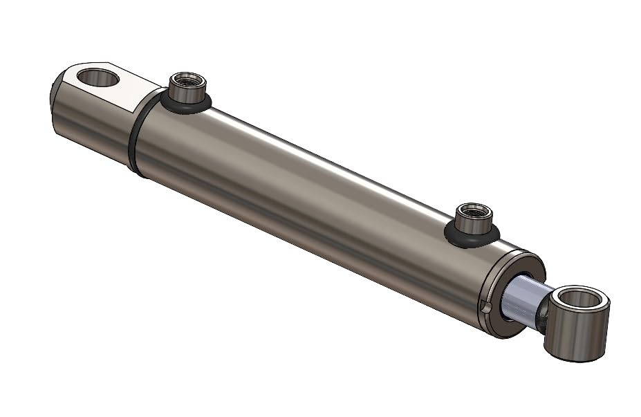 Hydraulics Double Acting Hydraulic Cylinder - Tang Universal Hydraulic Cylinder 2" Bore Size (8" Stroke) - size: 8" Stroke
