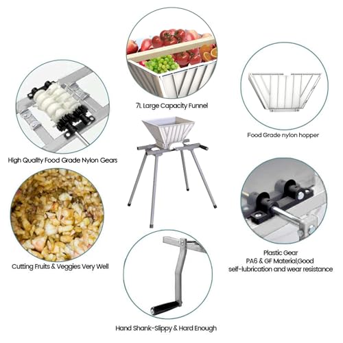1.6Gallon/6L fruit press with 7L fruit crusher