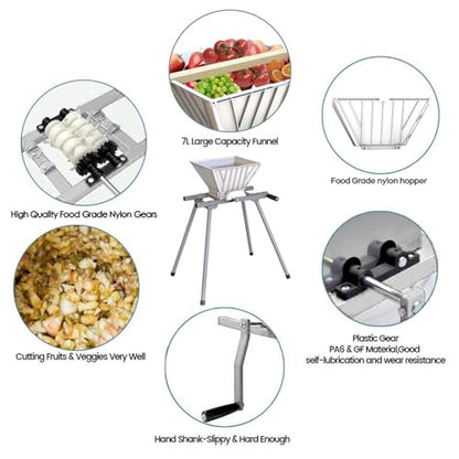 1.6Gallon/6L fruit press with 7L fruit crusher