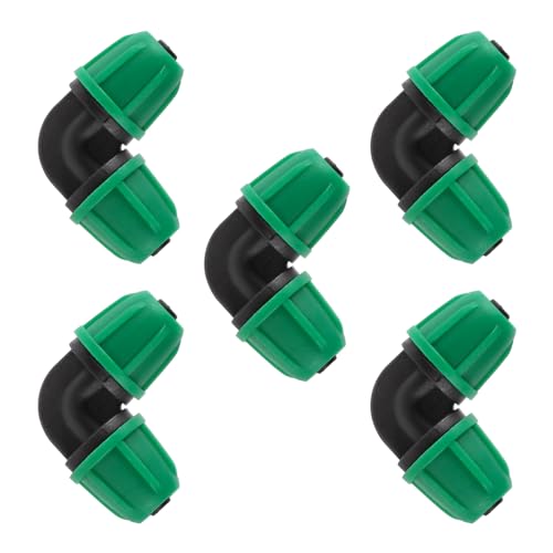 20Pcs 1/4 inch Drip Irrigation Elbow Fittings,Green - color: Green-Elbow