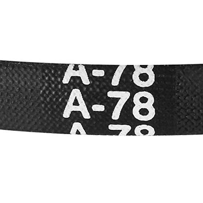 uxcell A78 Drive V-Belts 78" Inner Length 13mm Width 8mm Thick JIS Standard A-Section Rubber Drive Transmission Belt - size: 78"
