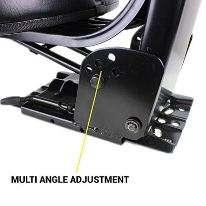 E-W222BL Wrap Around Black Universal Tractor Seat for John Deere, Ford, Massey Ferguson