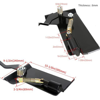 ECOTRIC Pair Skid Steer Quick Tach Attach Conversion Adapter Weld on Quick - style: Pair Conversion Adapter