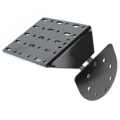 HECASA Universal Saw Press Bracket w/Hinge Compatible with ATV UTV Trailers Chainsaw Bracket Heavy Duty Steel Powder Coated Black Adjustable