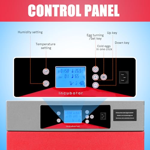 400-Egg Commercial Cabinet Incubator, Digital Poultry Hatcher