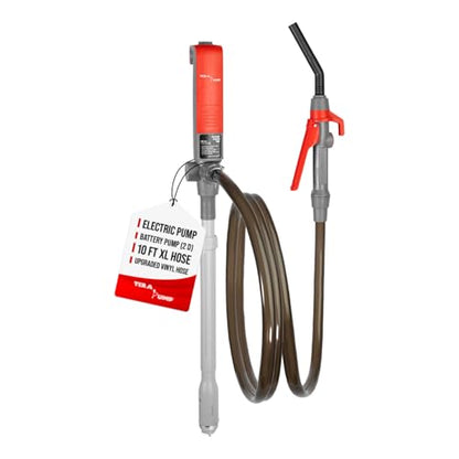 TERA PUMP Fuel Transfer Pump w/Flow Control Nozzle & Telescopic Tube - style: 10 ft Stick Pump (D)