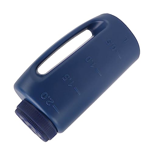 Handheld Fertilizer Spreader Hand Held Grass Seed Spreader Crop Spreading Salt Sowing Pot (Blue) - color: Blue