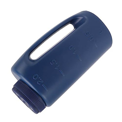 Handheld Fertilizer Spreader Hand Held Grass Seed Spreader Crop Spreading Salt Sowing Pot (Blue) - color: Blue
