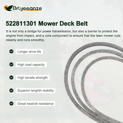 522811301 Lawn Mower Deck Belt - size: 148.5"L x 0.63"W