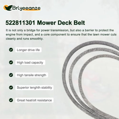 522811301 Lawn Mower Deck Belt - size: 148.5"L x 0.63"W