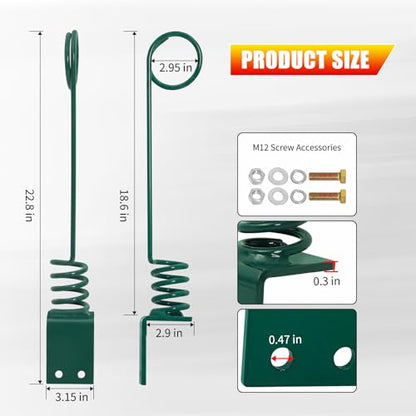 Skid Steer Hydraulic Hose Saver Spring - 0.3" Thick Plate (8cm) - color: 2pcs Green