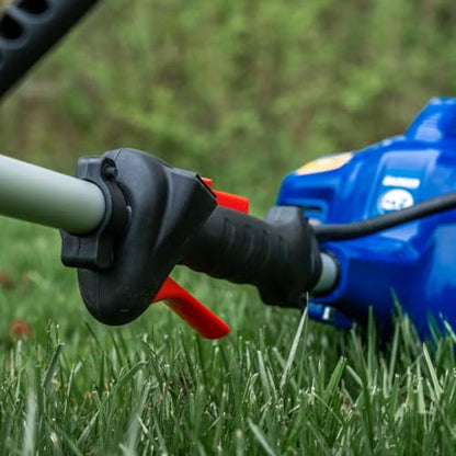 WILD BADGER POWER 26cc Weed Wacker Gas Powered, 2 in 1 String Trimmer/Edger 15" with Curved Shaft, Light Weight 9.9 lbs