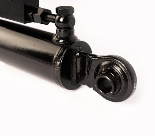 Spare Parts Holland Hydraulic Side Link 2.36"/1.57" – 3.94" Stroke – Min Length 17.7", Max Length 21.7" – With Locking Valve and 33.5" Hoses – Black Painted – Fits Tractors - size: Min-Max: 17-3/4" , 21-5/8"