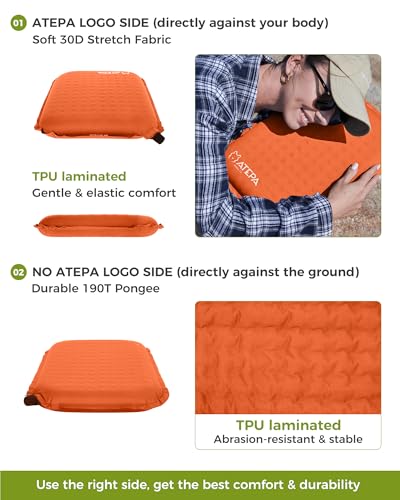 ATEPA Inflatable Seat Cushion - color: 1 Pack - Orange