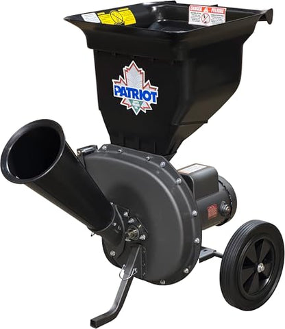 Patriot Products CSV-2515 1.5 HP Corded Electric Wood Chipper Leaf Shredder