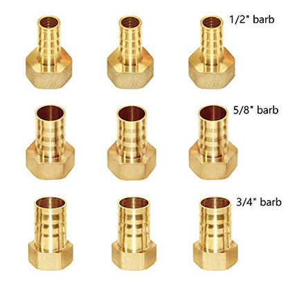 Joywayus 3 Way Shut off Ball Valve 1/2" Hose Barb Y Shaped 2 Switch Brass Fitting - size: 1/2 Inch - 1 pc
