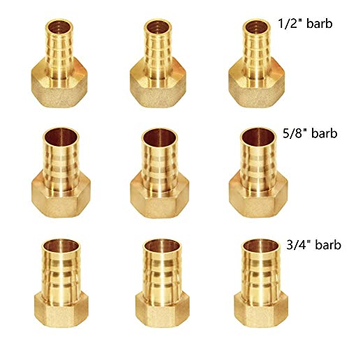 Joywayus 3 Way Shut off Ball Valve 5/8" Hose Barb Y Shaped 2 Switch Brass Fitting - size: 5/8 Inch - 1 pc