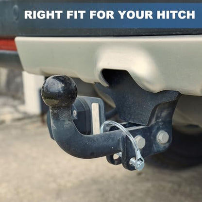 Trailer Coupler Pin, Pto Shaft Locking Hitch Pin - Fitting for (Farm Trailers - Wagons Towing - Garden Lawn Equipment - Hitches) 5/16" x 2-9/16" & 2 Pcs & Carbon Steel - size: 5/16" x 2-9/16"