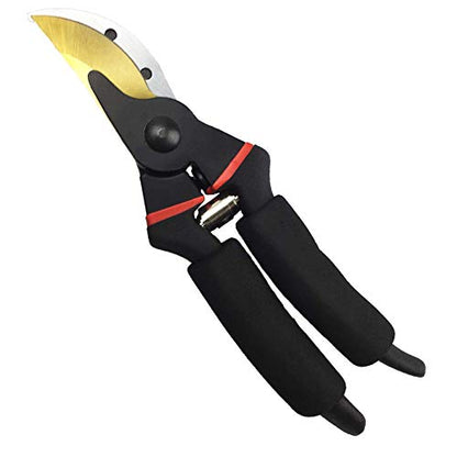 gonicc 8" Professional Premium Bypass Titanium Pruning Shears(GPPS-1003) - color: Golden Titanium Bypass Pruning Shears