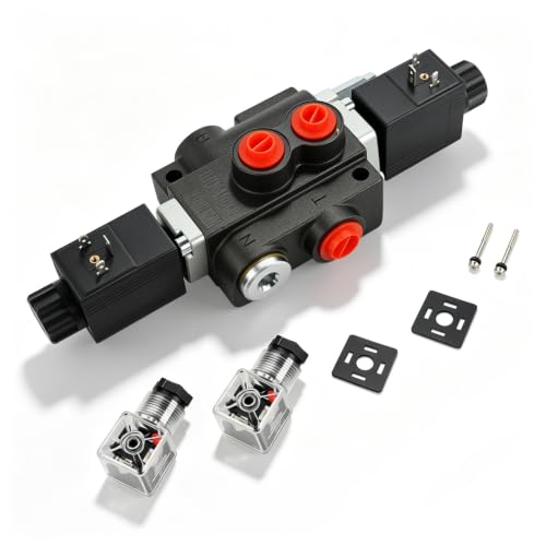 1-Spool 12V DC Hydraulic Solenoid Control Valve, 13 GPM, 3600 PSI