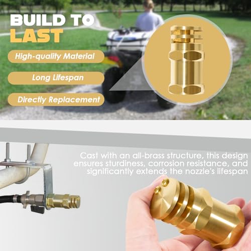 6550-1 Boomless Spray Nozzle 3/4" #20 Orifices 5.9 GPM, Brass