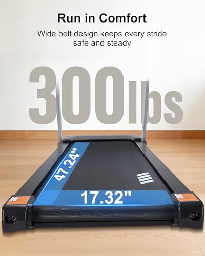 HUAGEED Treadmills for Home, 15% Auto Incline, Compact Design, 40 Programs