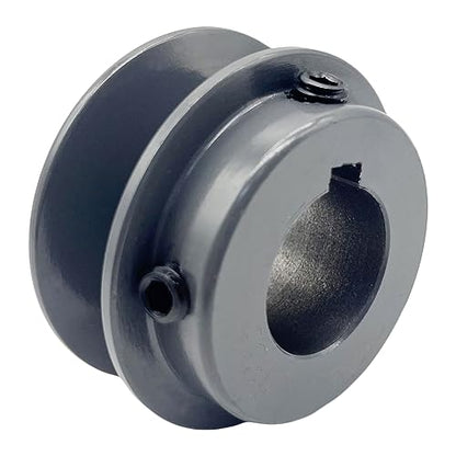 BK22-1 V Belt Pulley, 2.35 inch OD, 1 inch Bore,Cast Iron Material, BK Single Groove v Belt Pulleys for "4L" or "A" and "5L" or "B" Belts - size: 2.35 inch OD, 1 inch Bore, style: 1 Groove