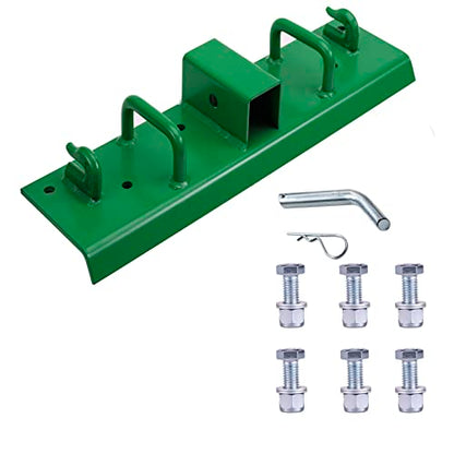 Bolt on Grab Hooks 2' Receiver, G70 Forged Steel Tow/Grab Handles for John Deere Bucket (Standard Duty 1.5' Bolt)