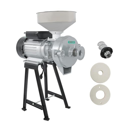 Wet & Dry Electric Grinder Grain Mill 3000W 110V Coffee Feed Flour Cereals Corn Grinder Machine