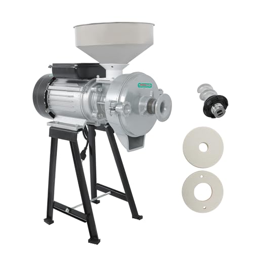 Wet & Dry Electric Grinder Grain Mill 3000W 110V Coffee Feed Flour Cereals Corn Grinder Machine