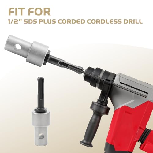 Earth Auger Drill Adapter for 1/2" SDS Plus Corded Cordless Drill