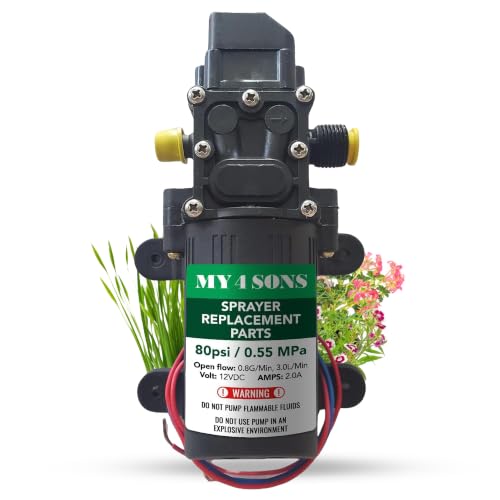 My 4 Sons Backpack Sprayer Water Pressure Pump with Automatic Regulator