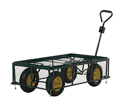 Vestil Cart With Fold-Down Sides - 48"Wx24"Dx26"H - size: 1000 lbs Load Capacity, 28-1/4" Height, 48" Length X 24" Width