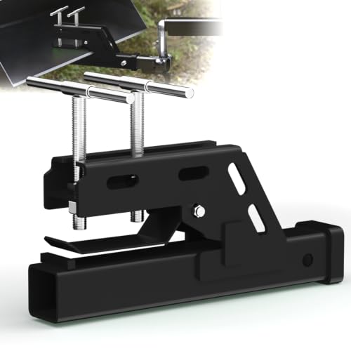 Clamp On Trailer Hitch 2" Receiver, Heavy-Duty Bucket Trailer Hitch, Black - color: Black